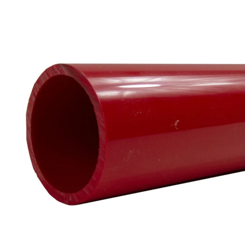 3/4" Red Sch 40 Furniture Grade Pipe - 5ft (FF-5FT-007-RED)