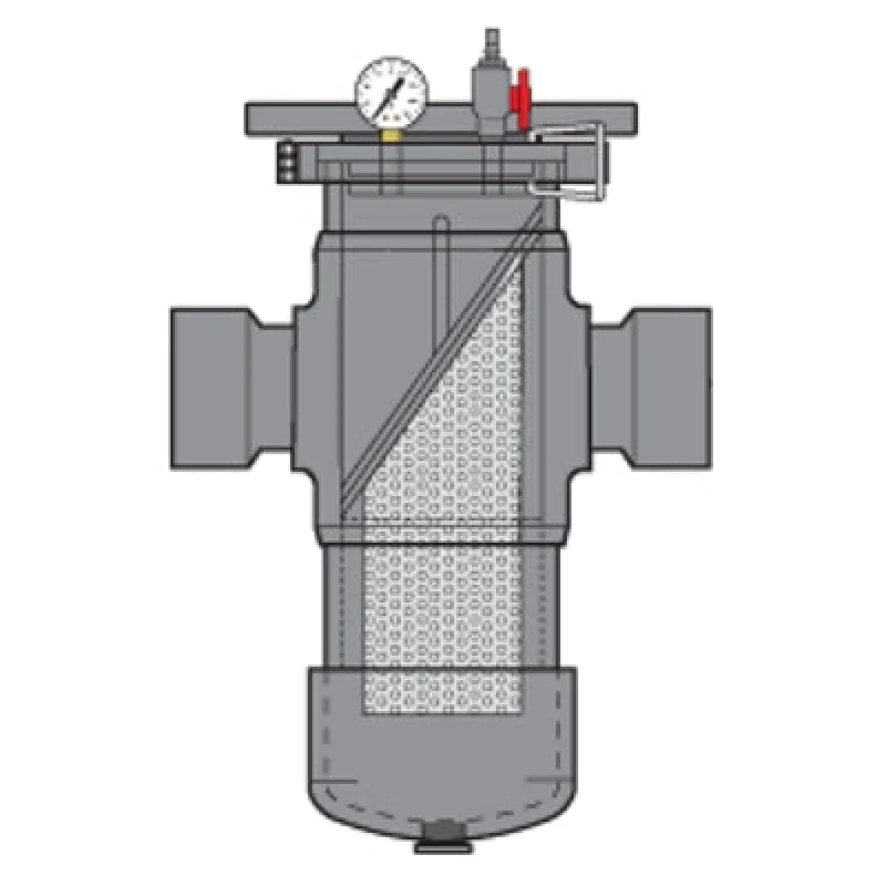 3" Spears PVC Basket Strainer - SOC - EPDM - P6 Mesh (BS22P6-030)