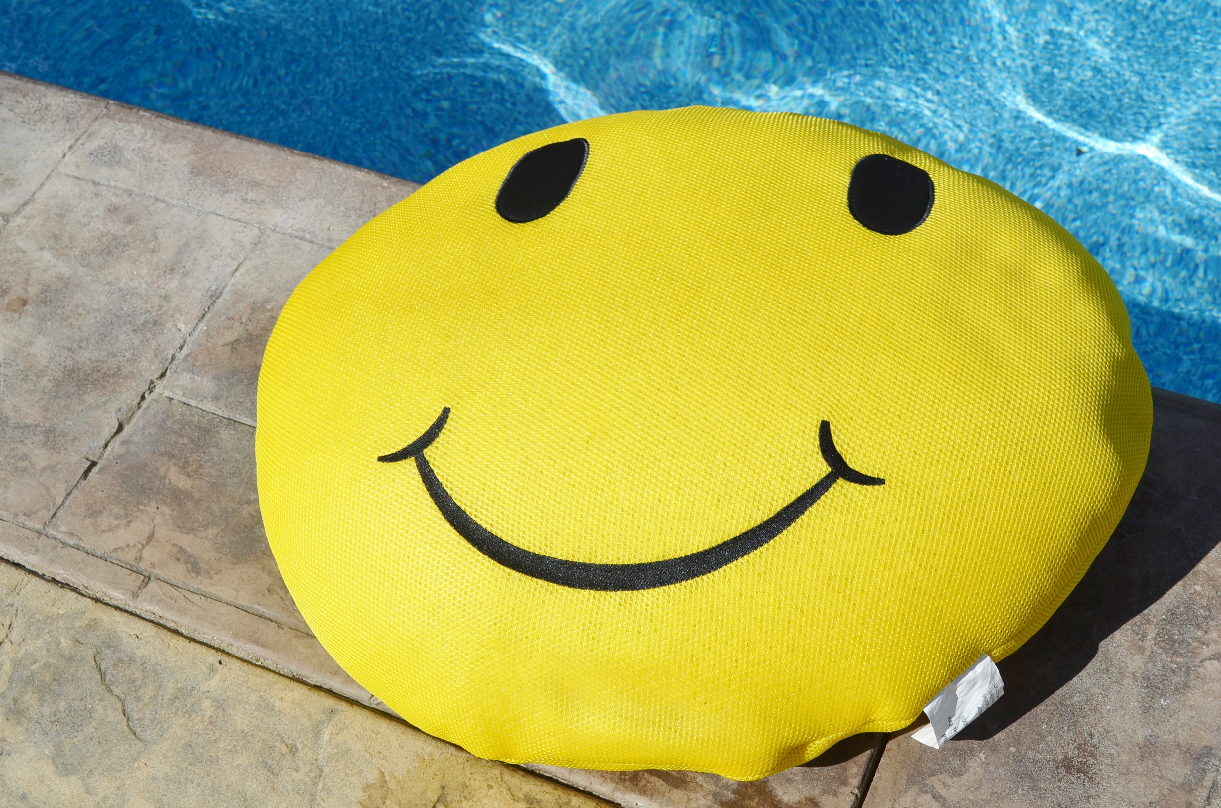 Happy Seaside Rider Stuffed Floating Smiley Face