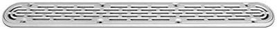 AquaStar Dark Gray 32" Channel Drain Pinhole Anti Entrapment Suction Outlet Cover with Frame, 32CDPHFR105