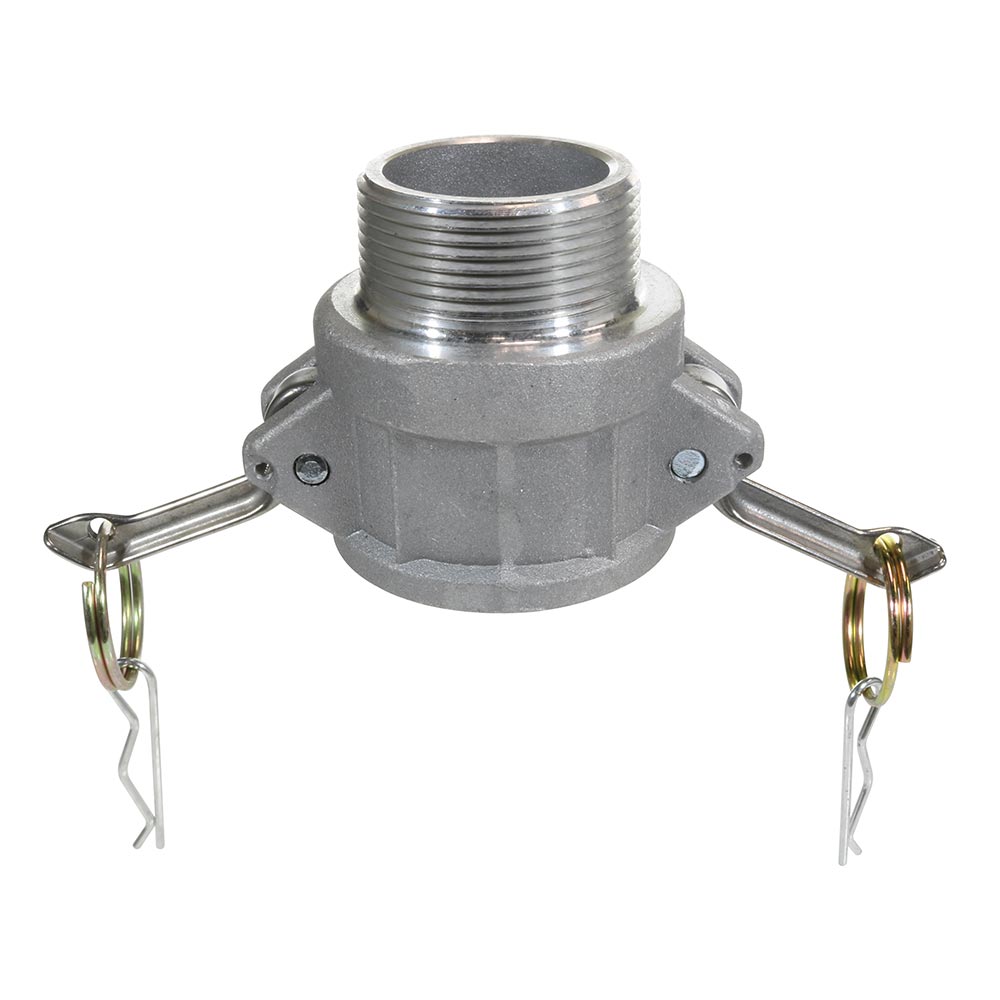 Aluminum Cam and Groove Female Coupler x Male NPT Thread - 1-1/2 Inch - Type B Coupler