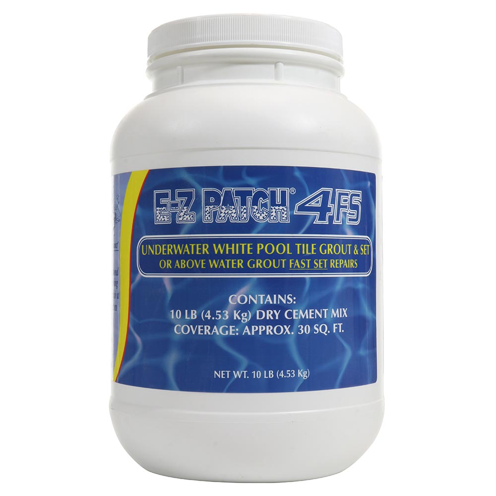 White Pool Tile Grout Repair - Fast Set - 10 pounds