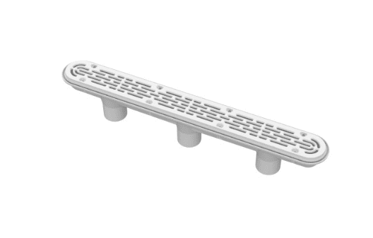 32'' White Channel Drain Flat Grate Suction Outlet without Frame