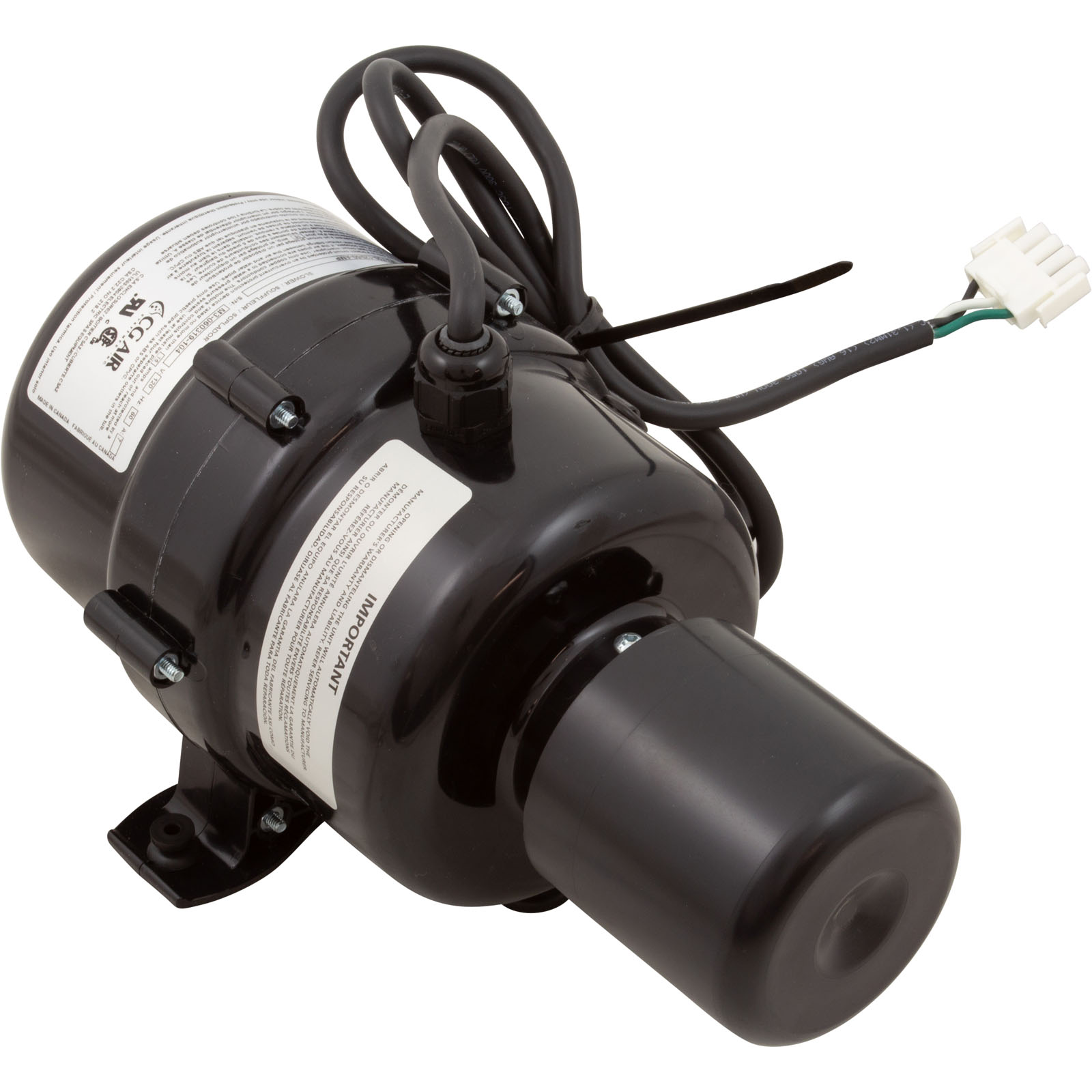 Blower, CG Air Millenium Eco, 230v, 4.0A, 50hz, 3′ AMP, w/Muffler |ME-230/50-AMP