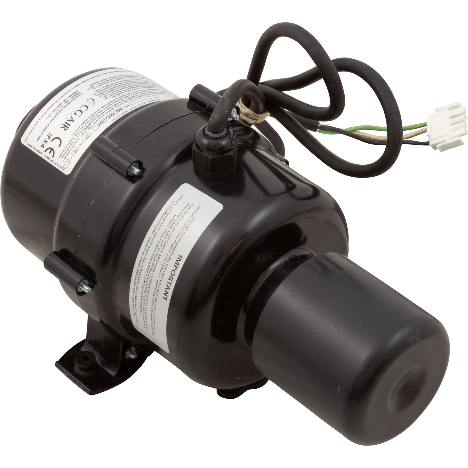 Blower, CG Air Millenium 3, 115v, 7.0A, 3-Spd, 3ft AMP |M3-120/60