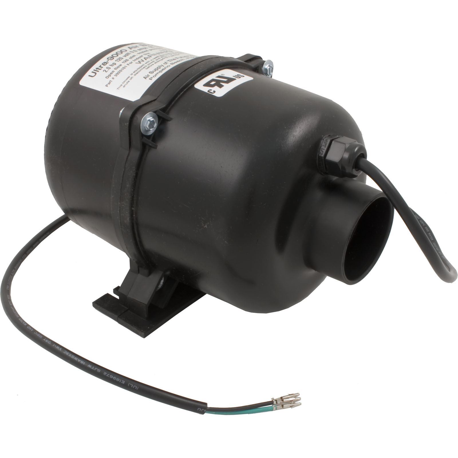 Blower, Air Supply Ultra 9000, 2.0hp, 115v, 10.0A, 4ft AMP |3920101