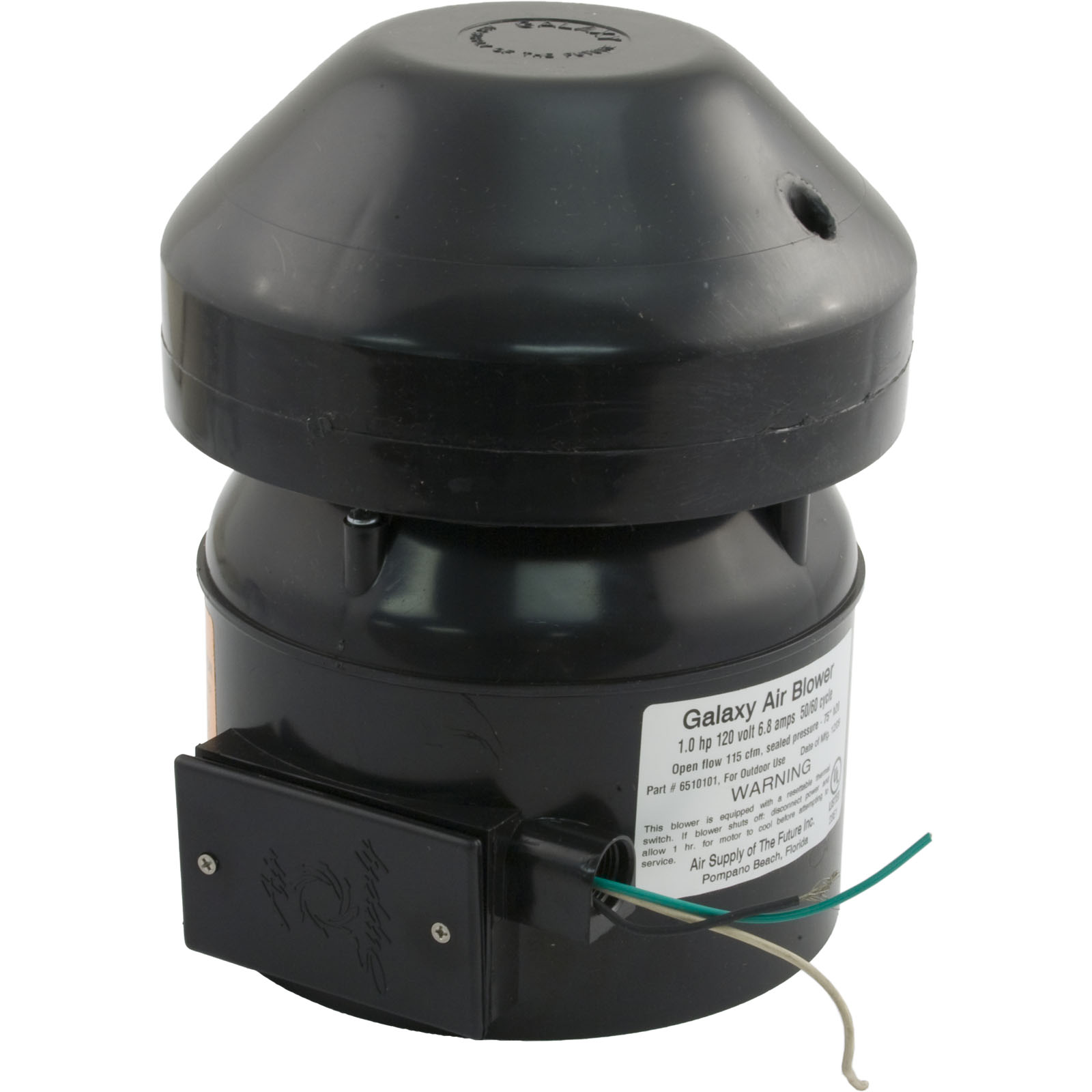 Blower, Air Supply Galaxy Supreme, 1.0hp, 115v, 6.8A, Hardwire |6510101