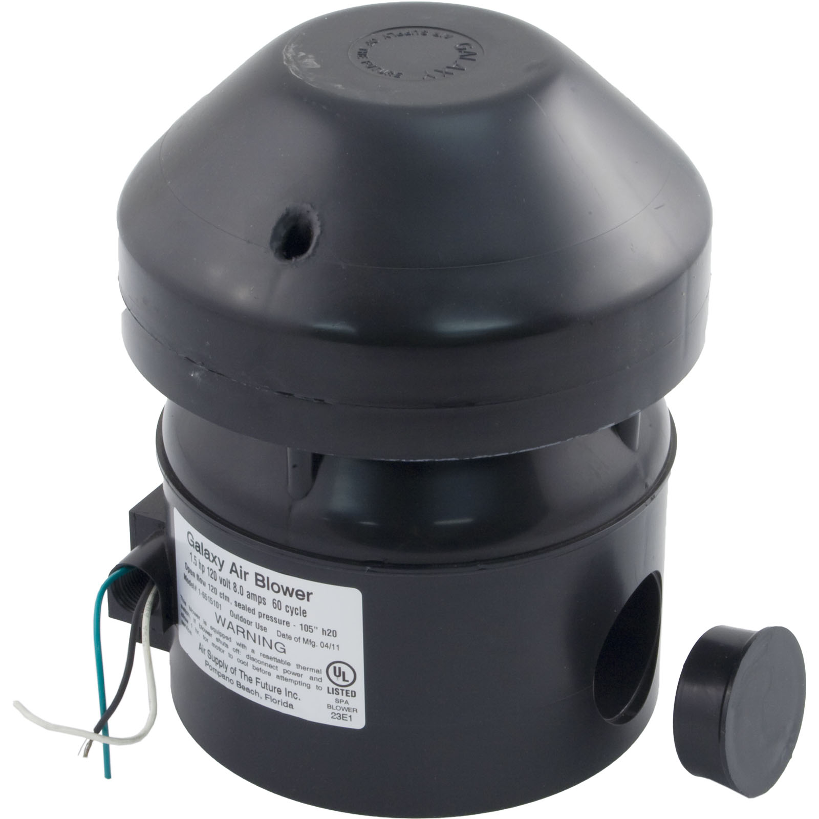 Blower, Air Supply Galaxy Supreme, 1.5hp, 115v, 8.0A, Hardwire |6515101