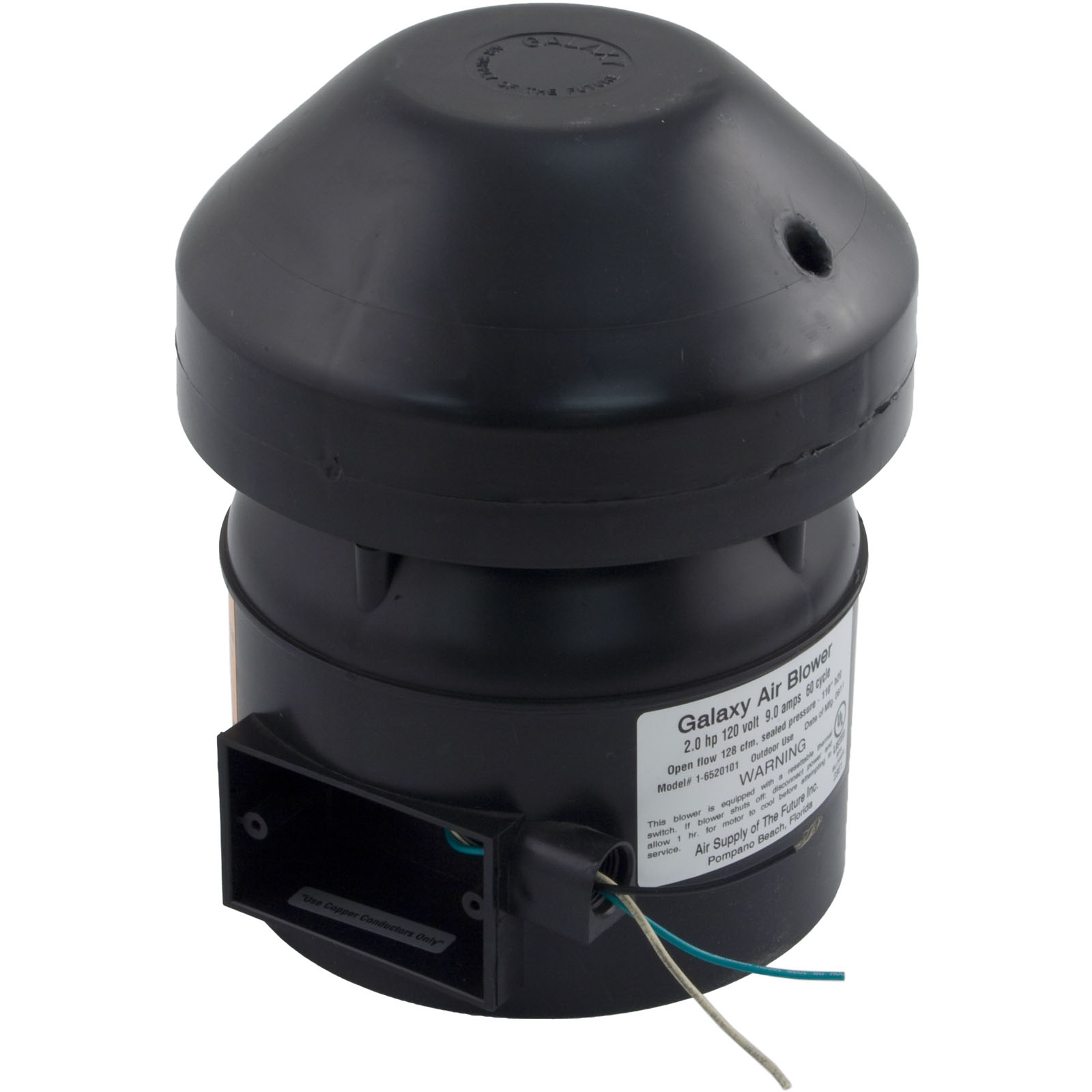 Blower, Air Supply Galaxy Supreme, 2.0hp, 115v, 9.0A, Hardwire |6520101