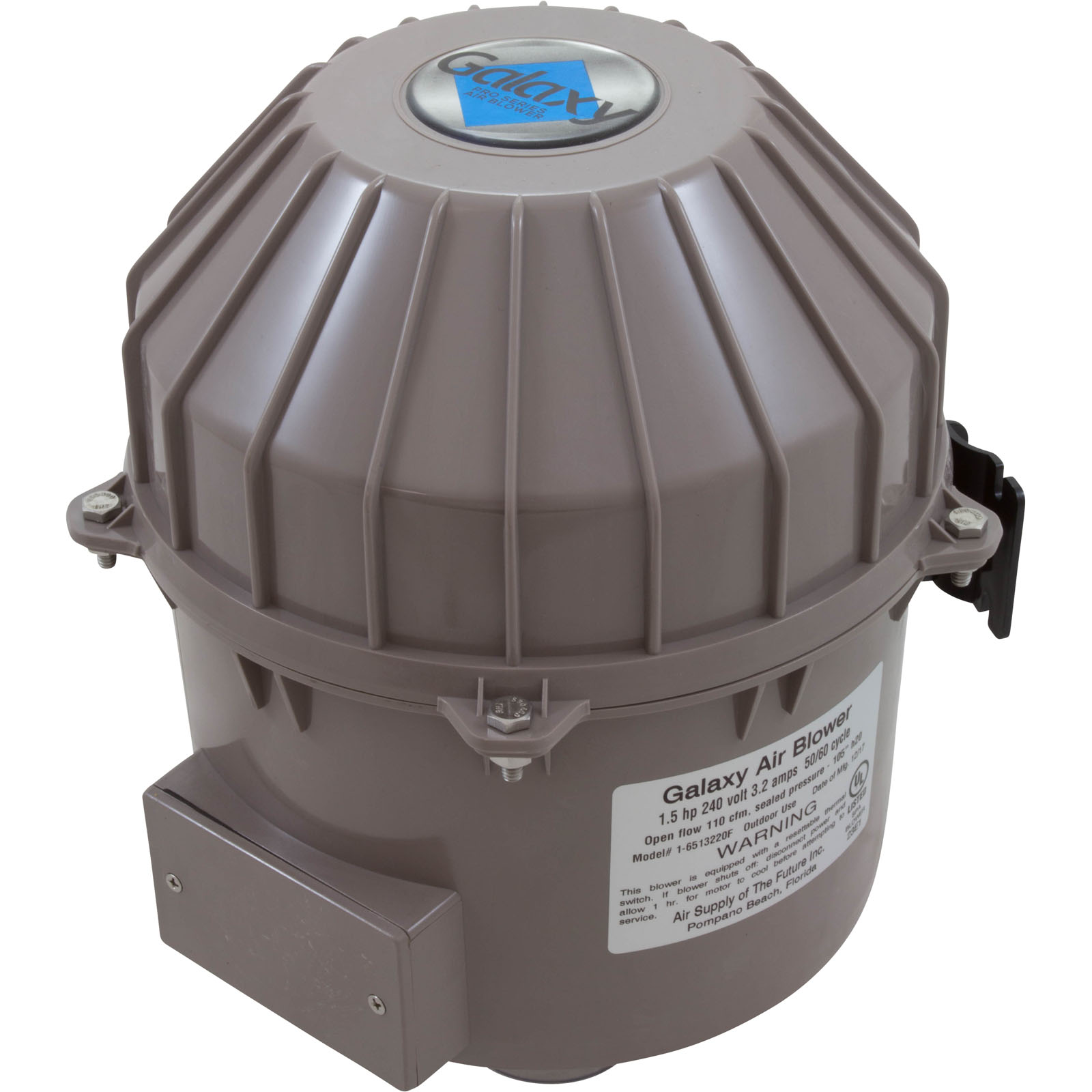 Blower, Air Supply Galaxy Pro, 1.5hp, 230v, 3.2A, Hardwire |6515231