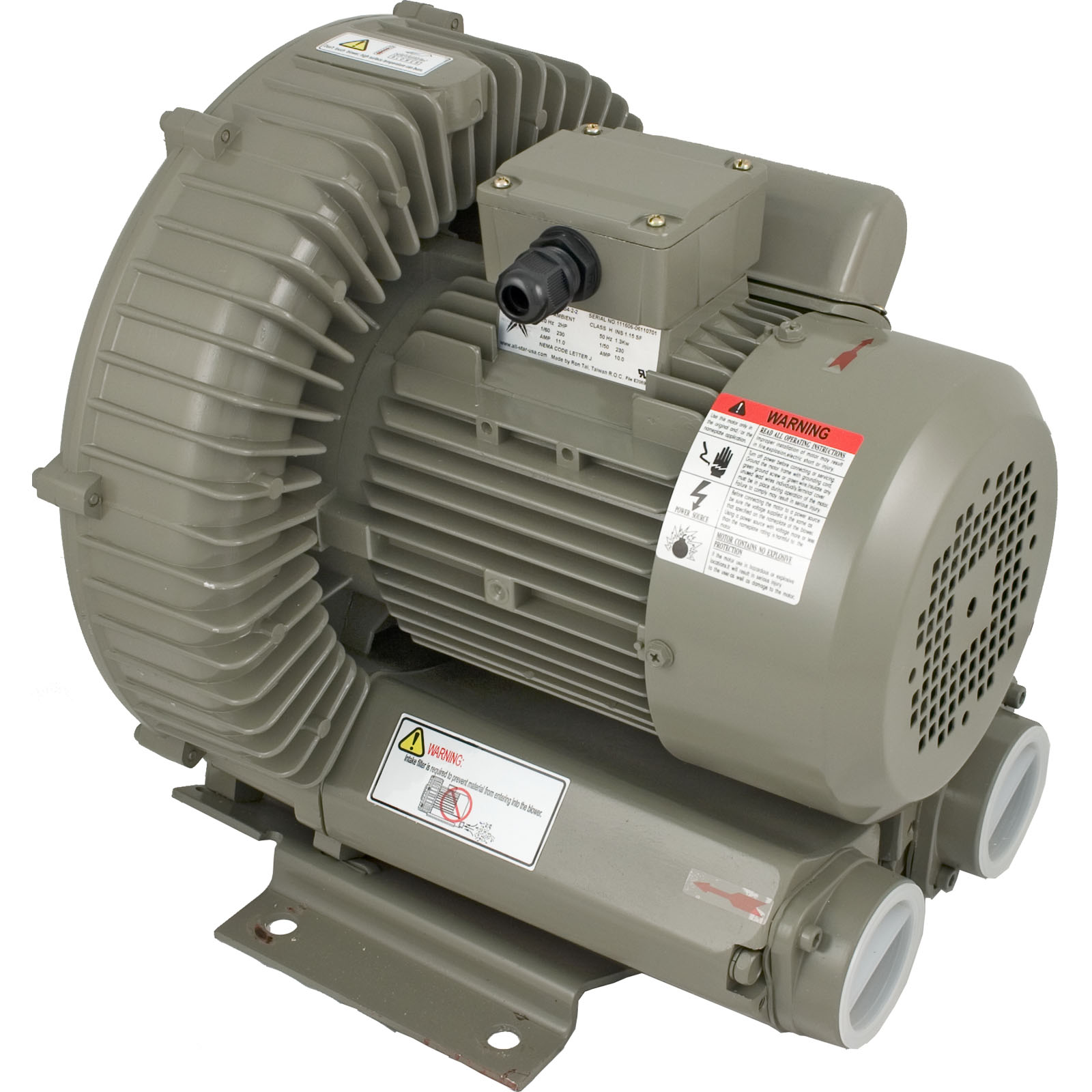 Commercial Blower, Duralast, 2.0hp, 230v, Single Phase |RBH4-2-2