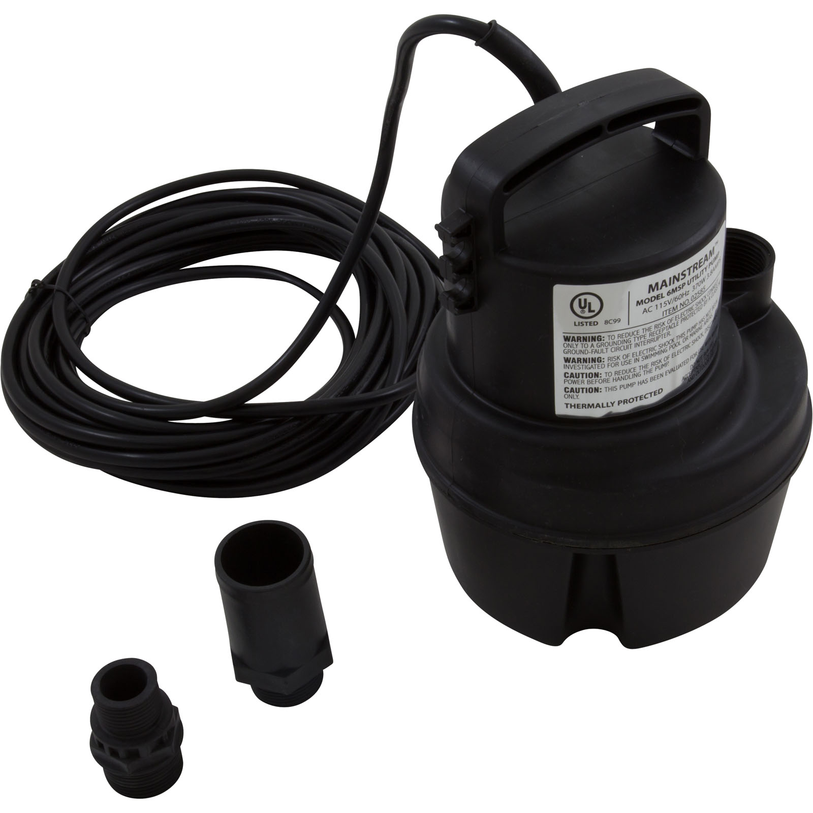 Pump, Submersible, Danner ProLine 6MSP, 1400GPH, 370W, 25′ Cord |02585