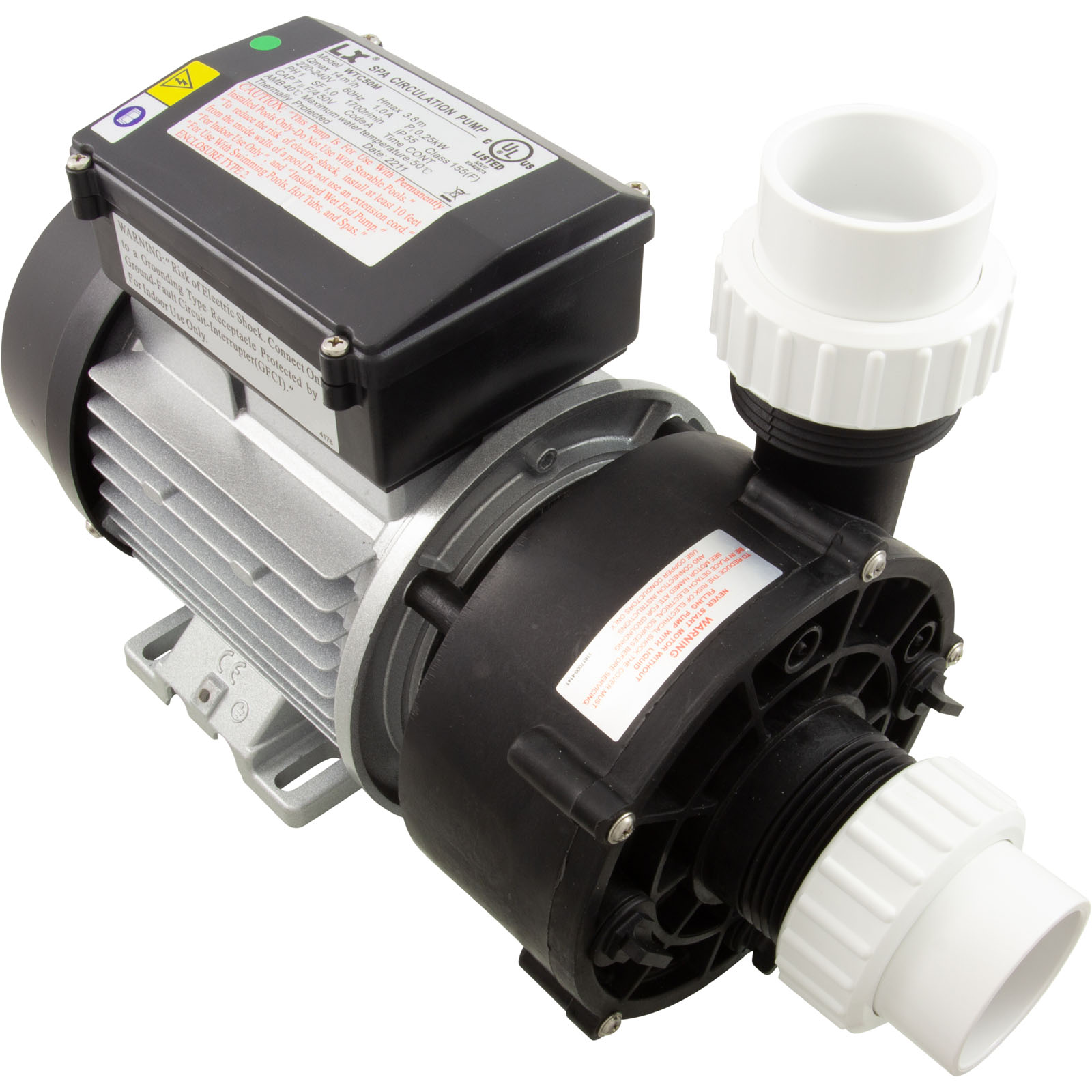 LX Lingxiao WTC50M-USA (Long Snout) Spa Circulation Pump – 230V 48-Frame 1-1/2″ MBT — Sundance & Jacuzzi Replacement