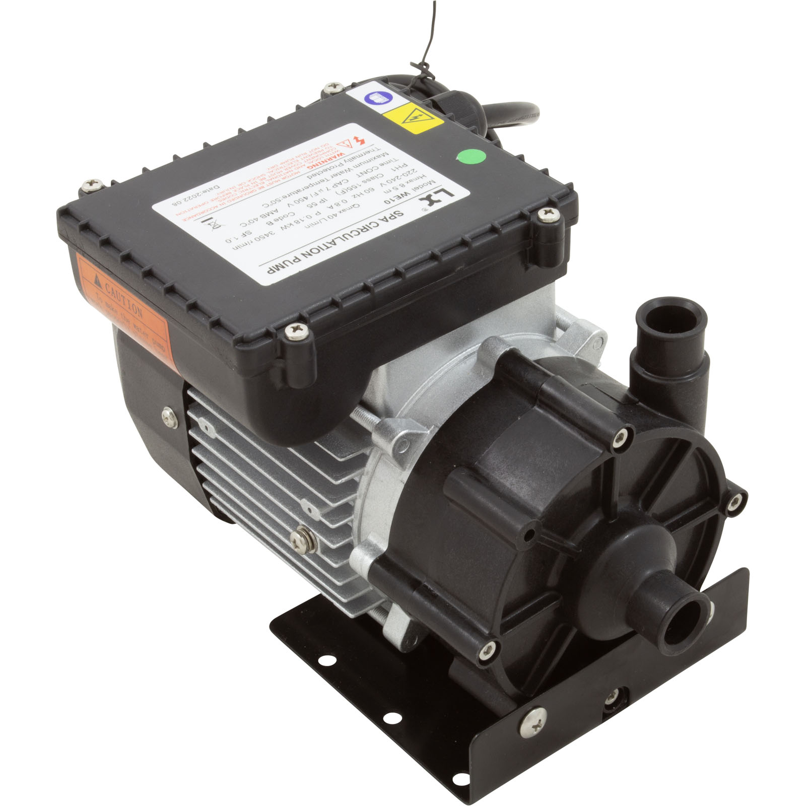 LX Lingxiao WE10 Spa Circulation Pump – 1/4 HP 230V 3/4″ Barb