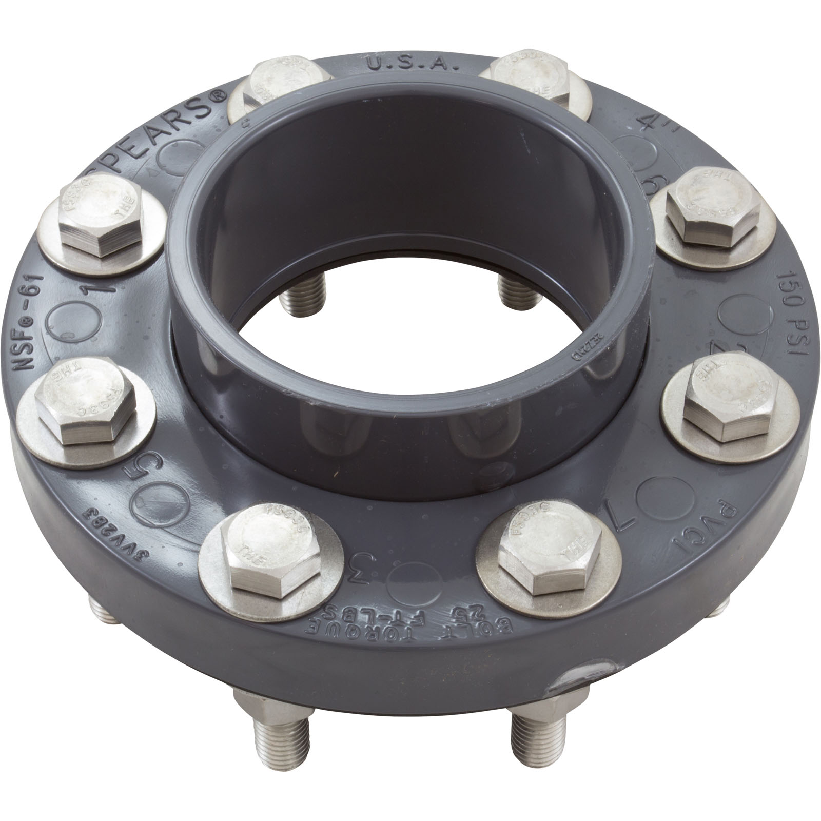 Flange Assy, Pentair EQ Series, Hair & Lint Strainer, 4″ | 357262