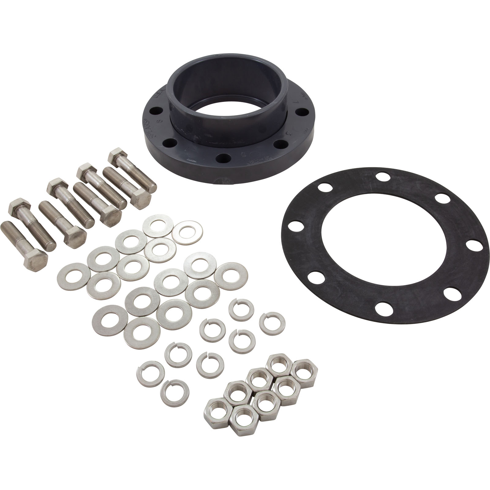 Flange Assy, Pentair EQ Series, Hair & Lint Strainer, 6″ | 357263