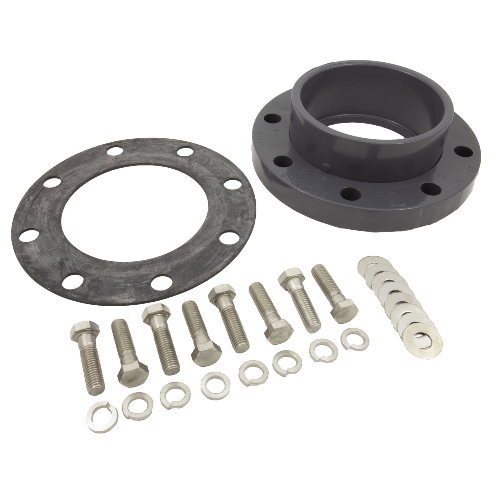 Flange Assy, PentairEQ w/o Strainer, Hair & Lint Strainer, 6″ | 357212