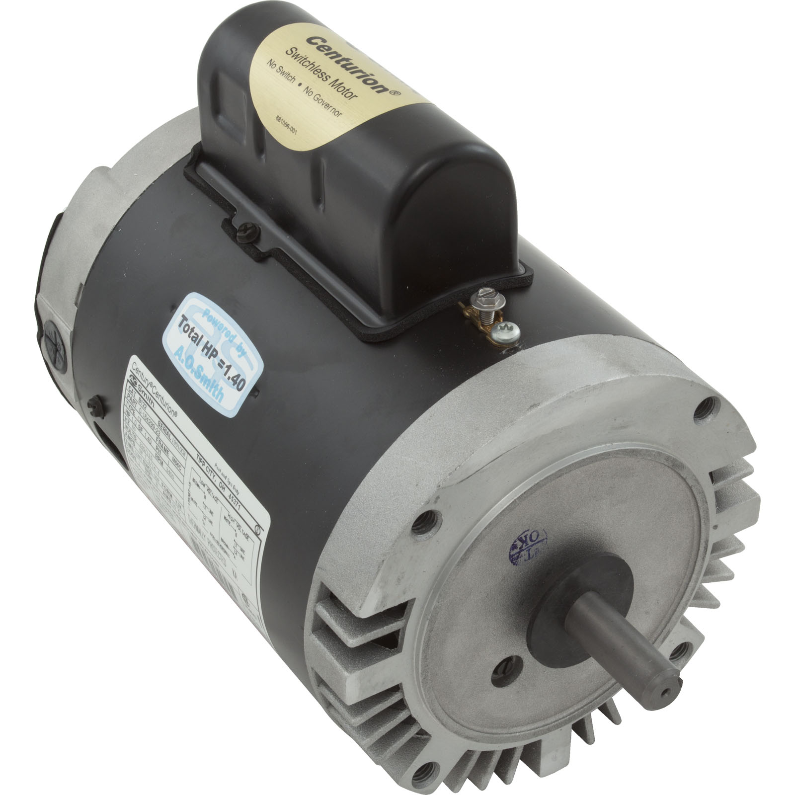 Motor, Century, 1.0hp, 115v/230v, 1-Spd, M56Cfr, C-Face Key | B122