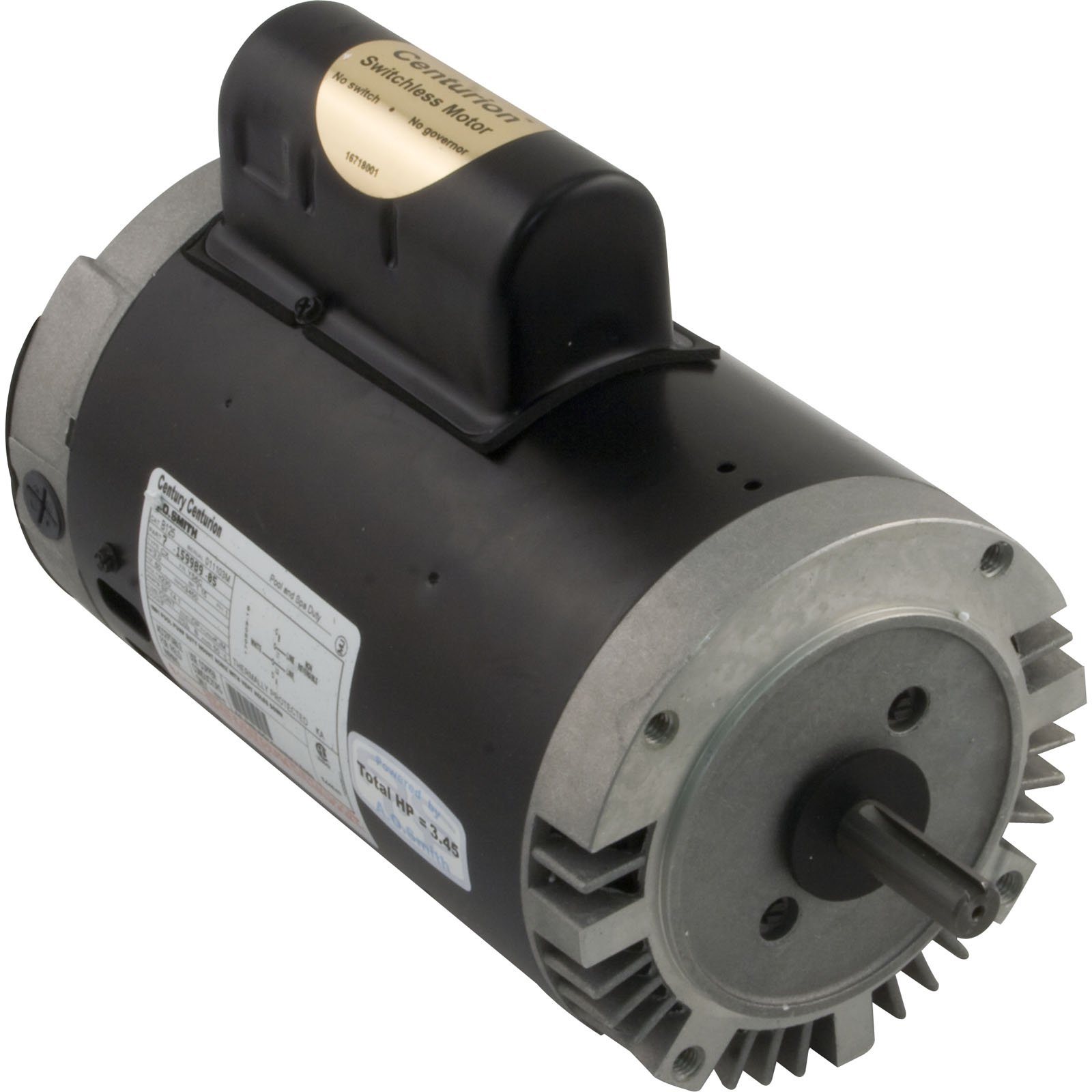 Motor, Century, 3.0hp, 230v, 1-Spd, 56Cfr, C-Face Key | B125