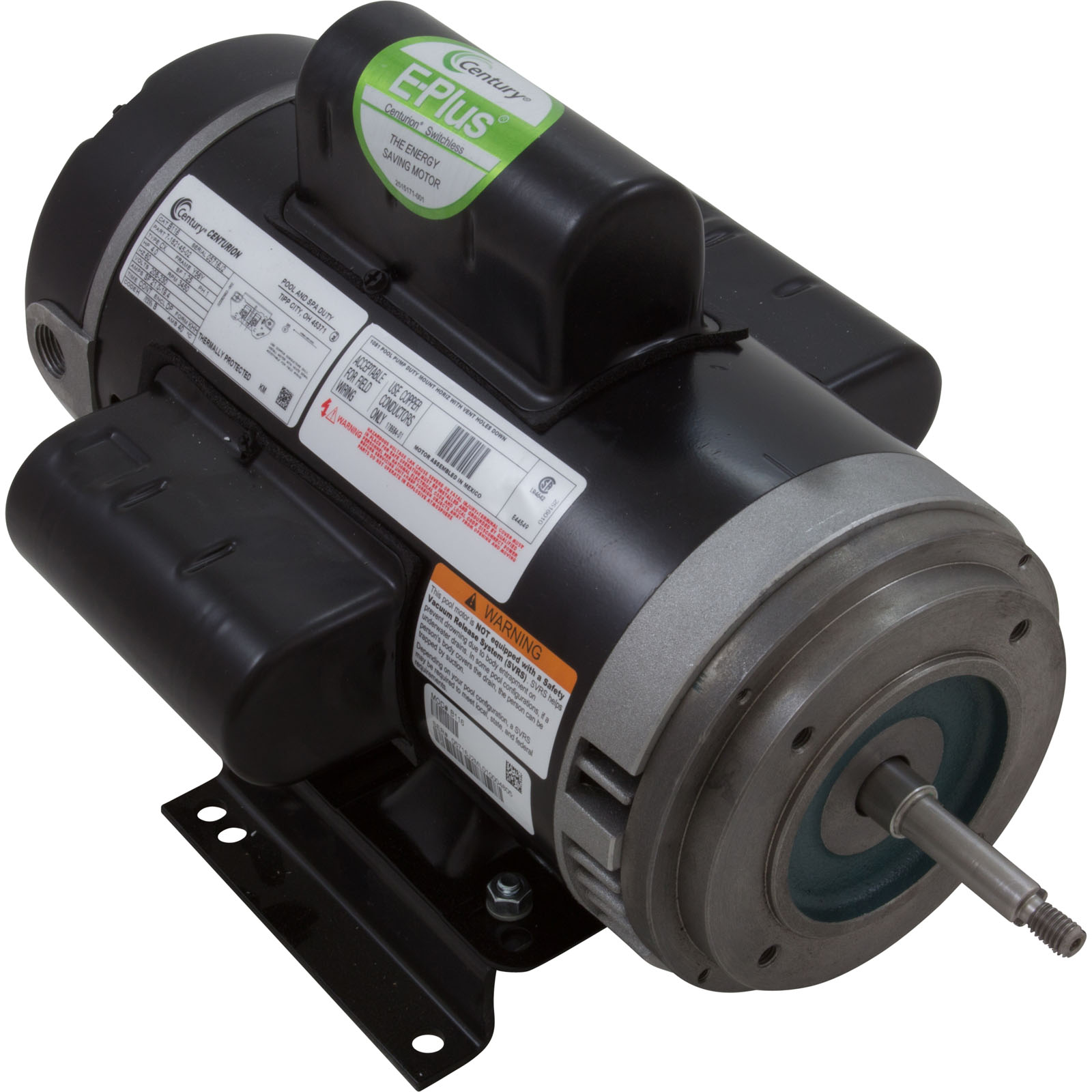 Motor, Century, 4.0hp, 208v-230v, 1-Spd, 56Yfr, C-Face, Thd | B116