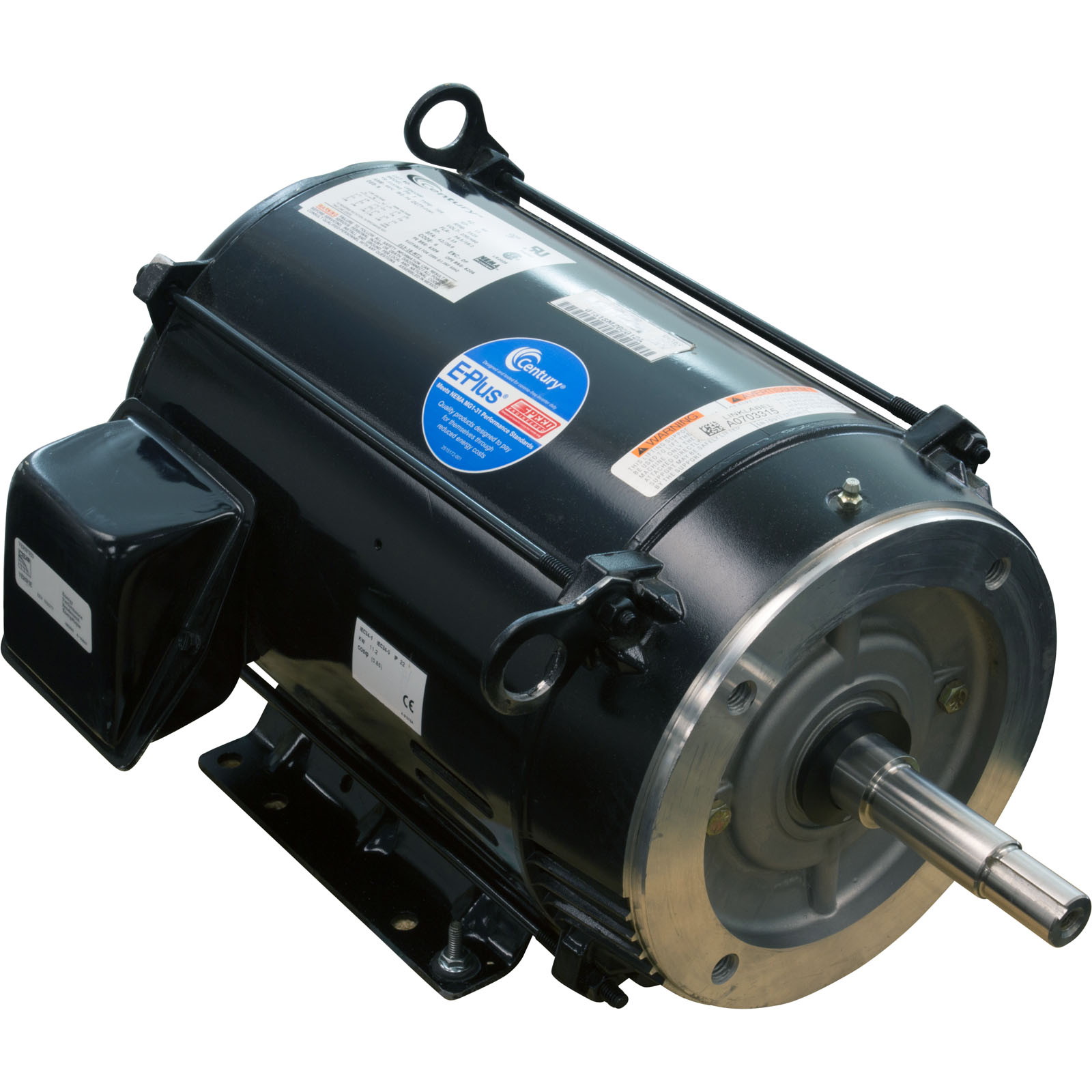 Motor, Century, 15.0hp, 230v/460v, 1-Spd, 3 Phase, EQ Series | CEQK1500