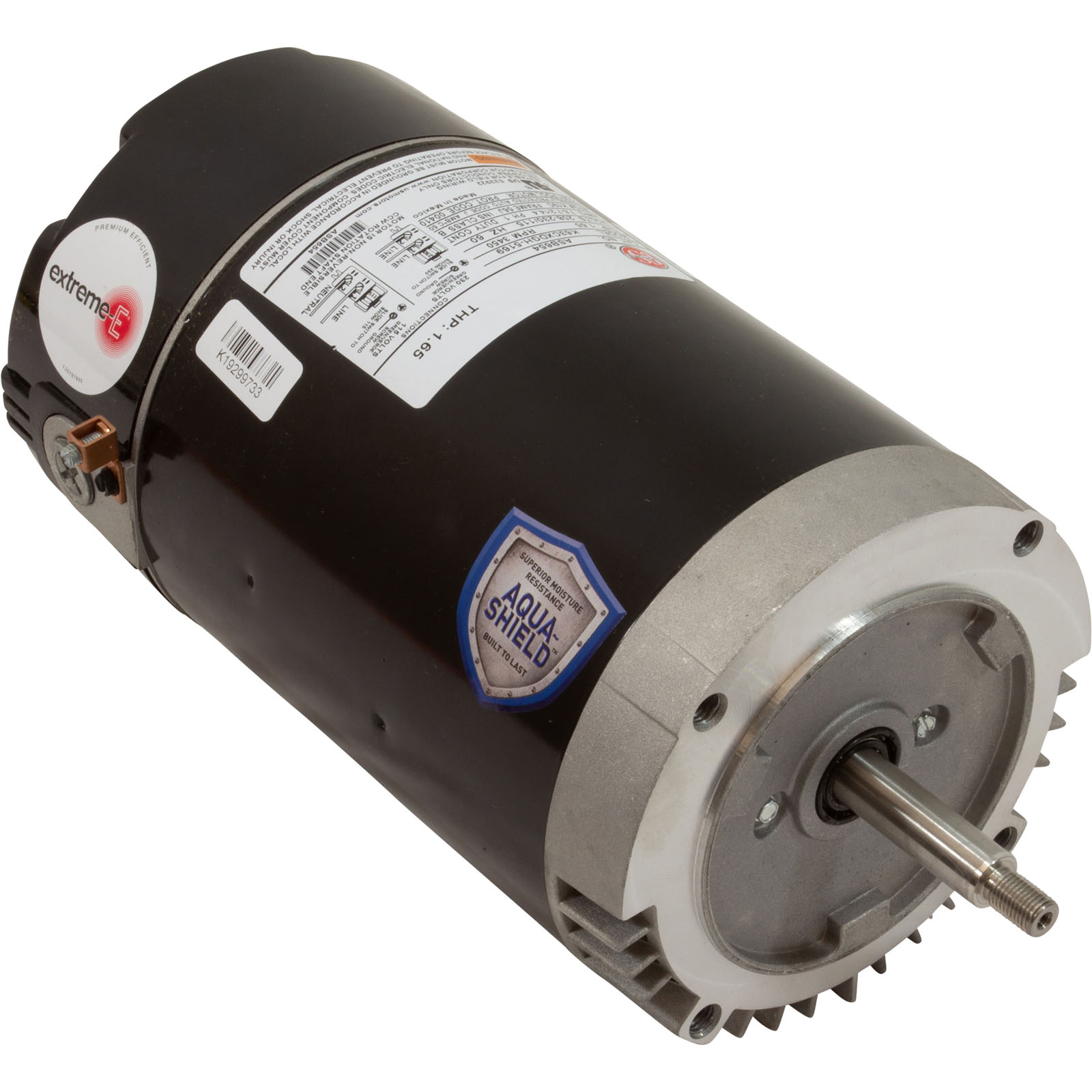 Motor, US Motor, 1.0hp, 115/208-230v, 56JFr, C-Face, Full, PE | ASB654