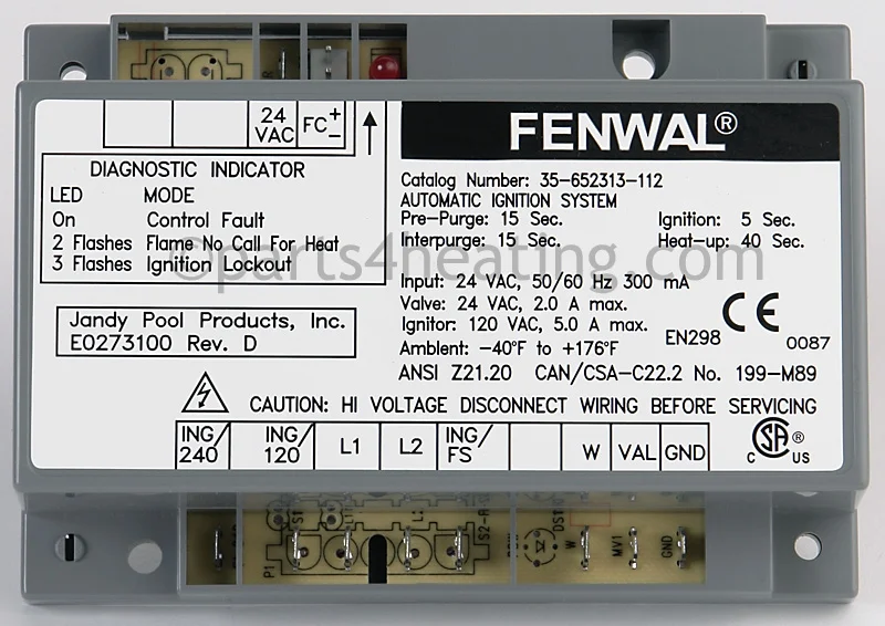 Kidde-Fenwal35-652313-112Hot Surface Ignition Control Board Board