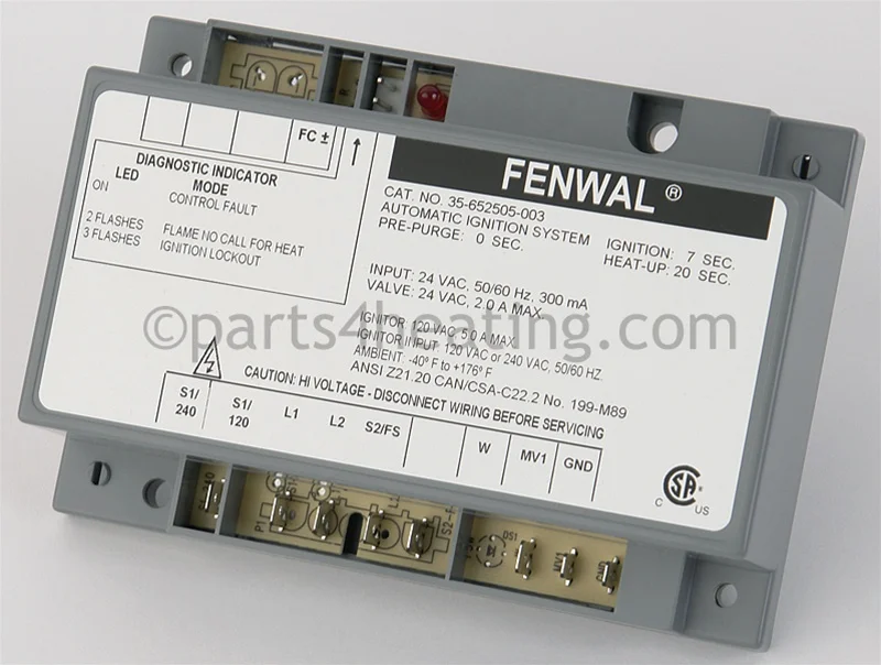 Kidde-Fenwal35-652505-00324 VAC Hot Surface Ignition Control Board, CSA