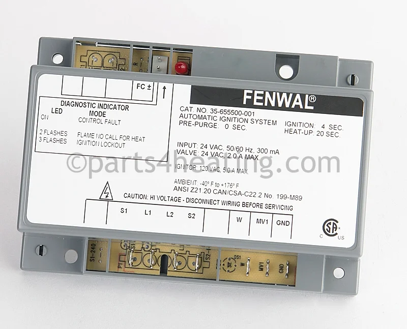 Kidde-Fenwal35-655500-00124 VAC Hot Surface Ignition Control Board Module