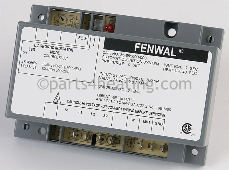 Kidde-Fenwal35-655600-00324 VAC Hot Surface Ignition Control Board CE/CSA