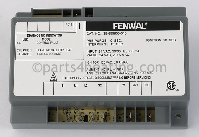 Kidde-Fenwal35-655605-01524 VAC Hot Surface Ignition Control Board Module CE/CSA