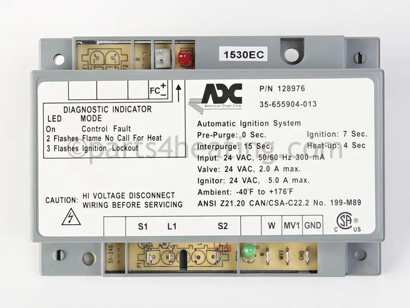 Kidde-Fenwal35-655904-01324 VAC Hot Surface Ignition Control Board Module