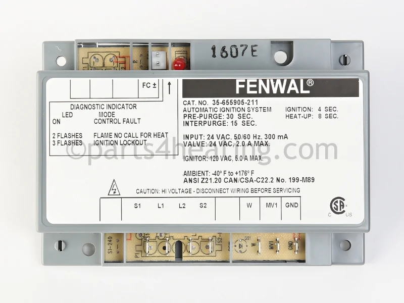 Kidde-Fenwal35-655905-21124 VAC Hot Surface Ignition Control Board Module