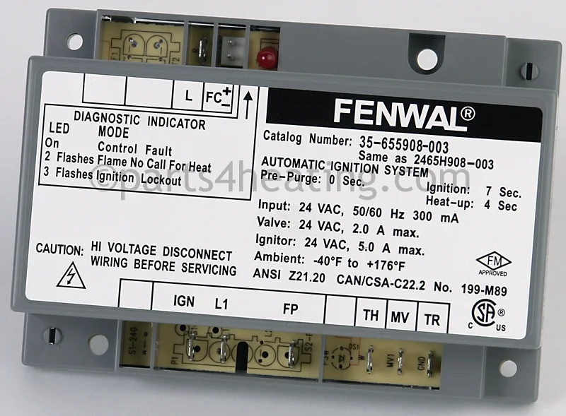 Kidde-Fenwal35-655908-00324 VAC Hot Surface Ignition Control Board Board