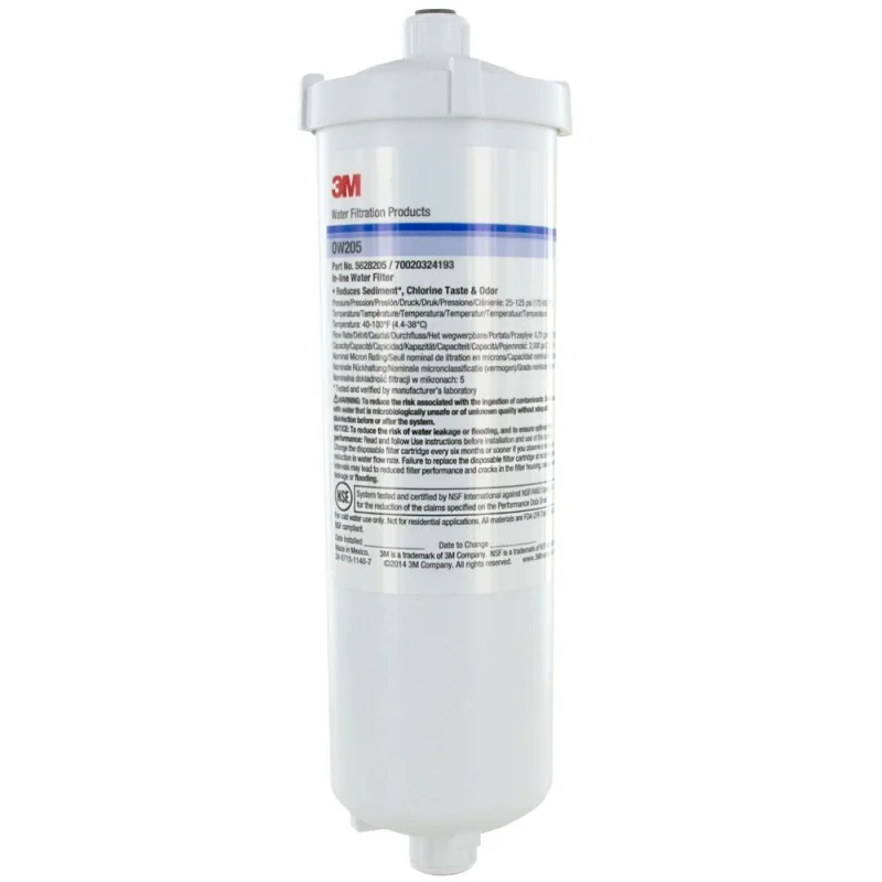 3M OW205 Inline Water Filter Cartridge 1/4" NPT - 5 mic