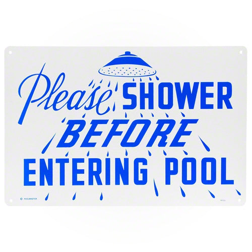 Poolmaster Please Shower Sign 40320