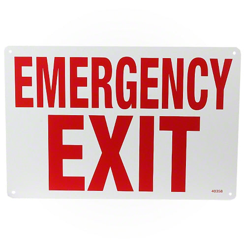 Poolmaster Emergency Exit Sign 40358