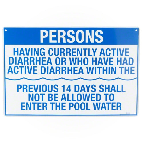 Poolmaster Persons with Diarrhea Sign 40364