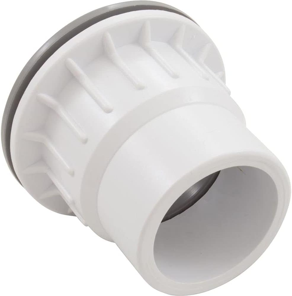 CMP | 25523-501-100 | 1-1/2" Socket x 2" Spigot Gray Fiberglass Pool Wall Return Fitting | Return Fitting with Gasket