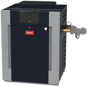 Raypak 206A Digital Natural Gas 206K BTU ASME Heater with Bronze Headers and Cupro-Nickel Heat Exchanger, 017399