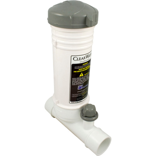 Tablet Feeder Waterway In-Line 2" Slip White CLC012-W