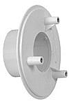 AquaStar 4" Bulkhead Adapter For 4HP, 6HPHA Series Suction Outlet Cover,2" Slip, White
