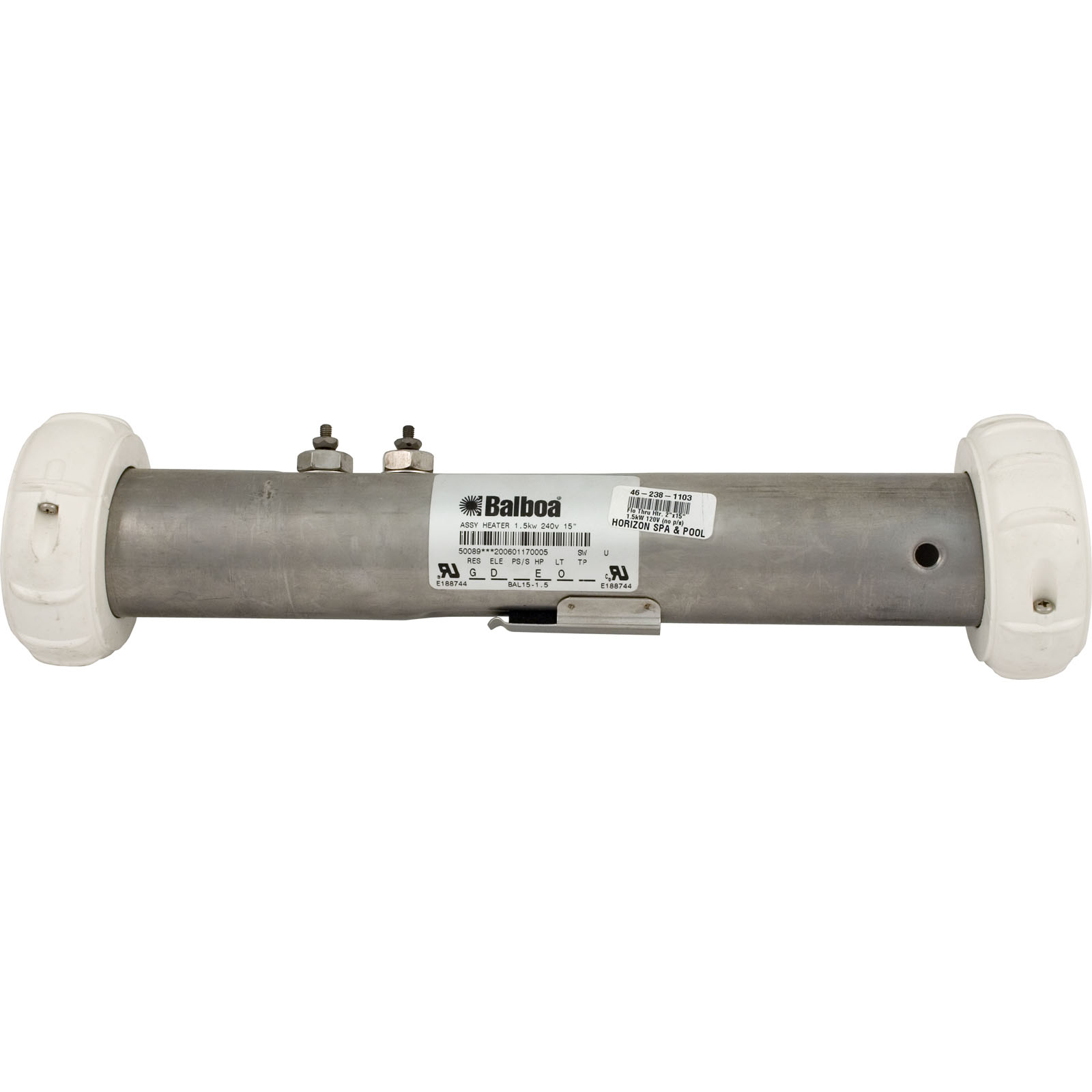 Heater, FloThru, BWG, 15″ x 2″, 230v, 1.5kW, w/o PS | 50089