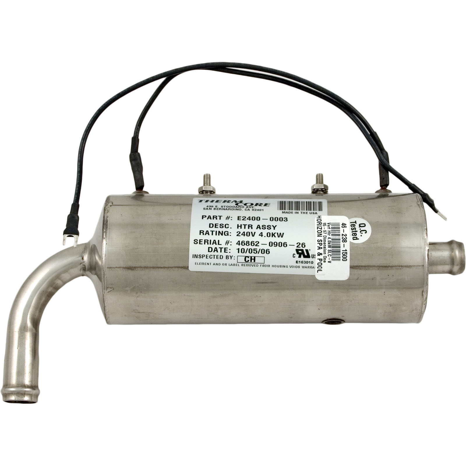Heater, LowFlow, D-1 SLC-V Repl, 230v, 4.0kW, Generic | E2400-0003