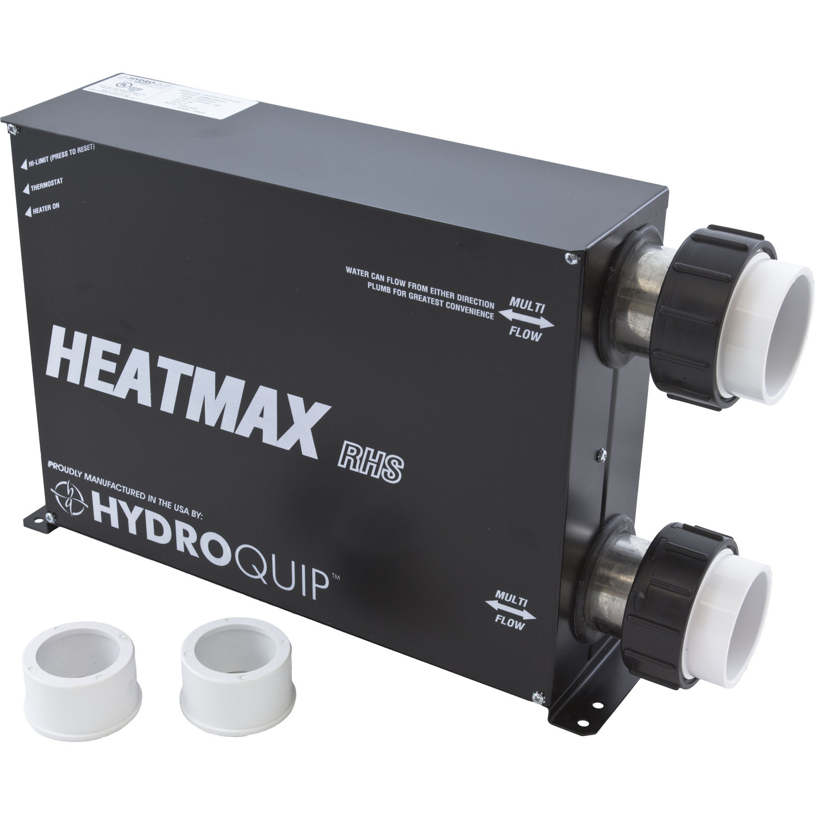 Heater, HQ HeatMax RHS, 230v, 5.5kW, Weather Tight | HEATMAX 5.5
