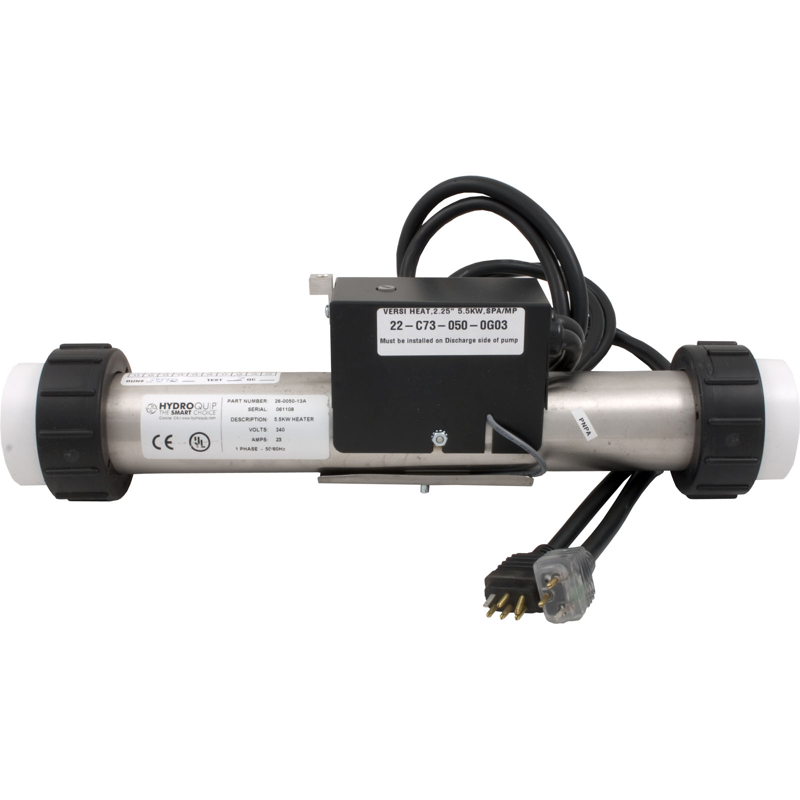 Heater, VersiHeat, HQ Elec CS9408, 13″ x 2″, 230v, 5.5kW | 26-C73-050-0G03