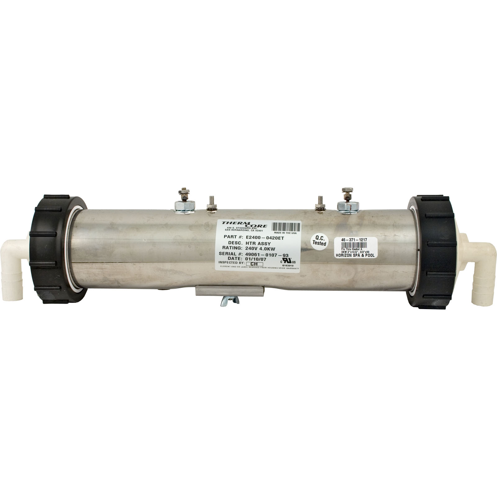 Htr, LowFlow, Saratoga Repl, 13-1/2″x3″, 230v, 4.0kW, 90tlpc, Gen | E2400-0420ET