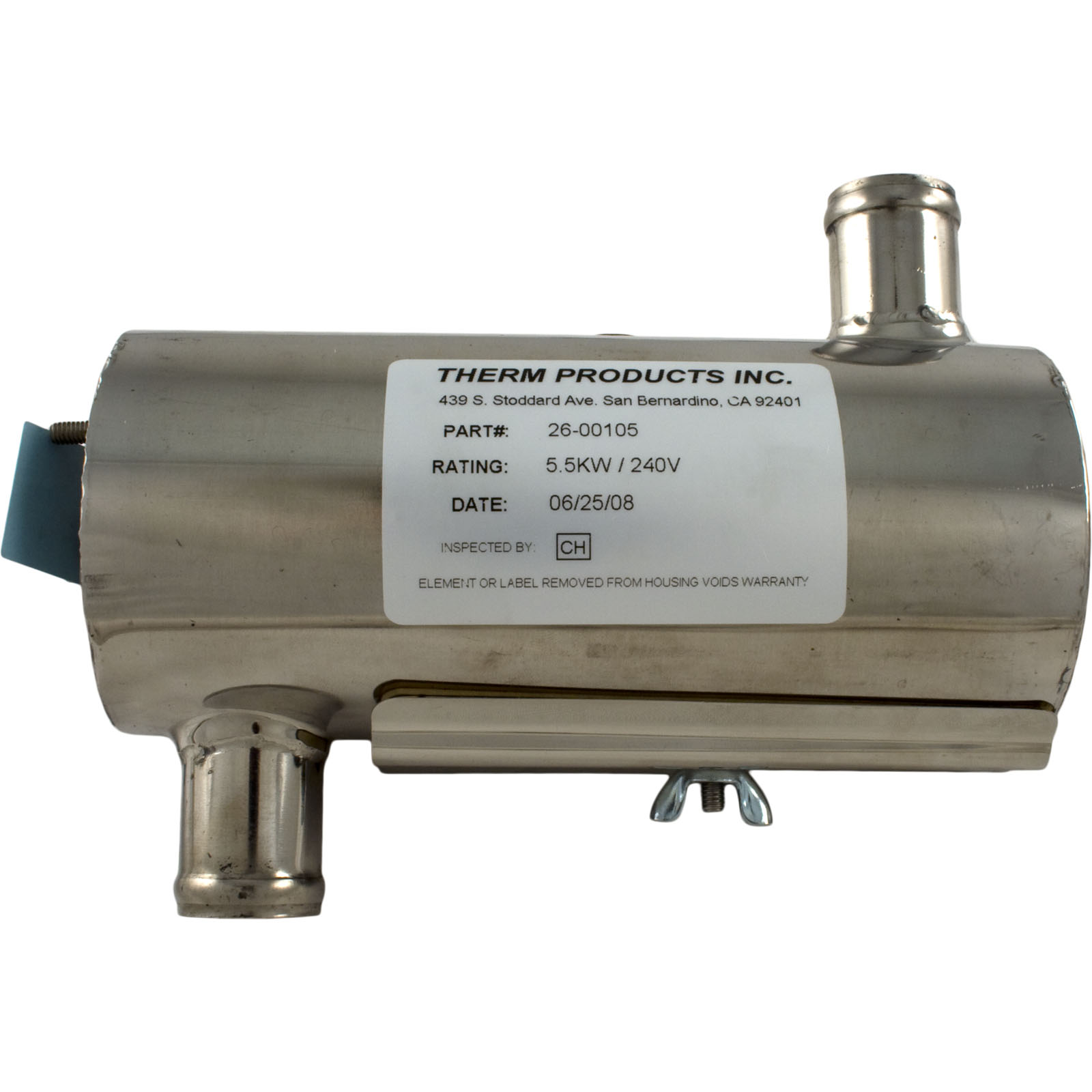 Heater, LowFlow, Discovery Repl, 6-5/8″ x 3″, 230v, 5.5kW, Gen | 26-00105