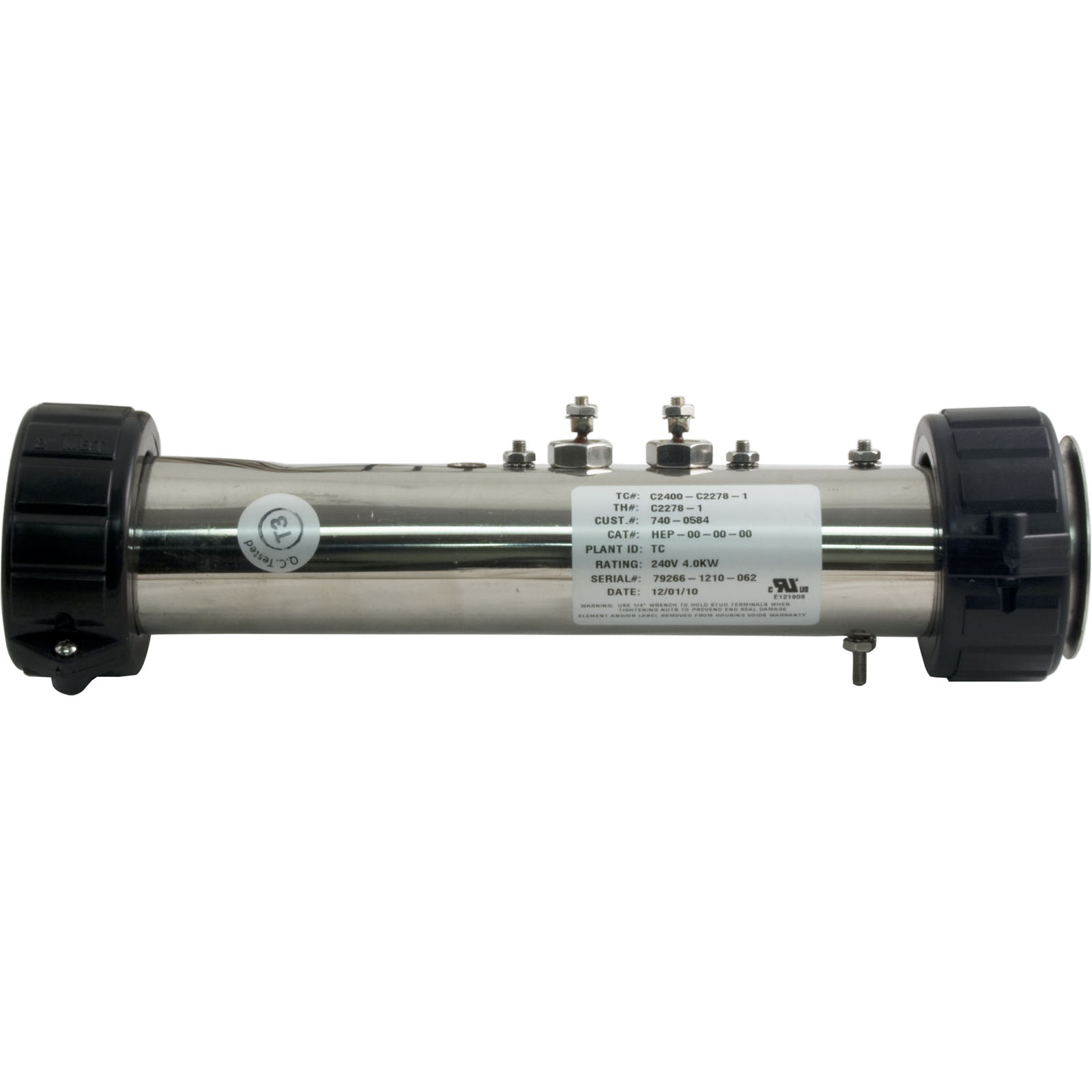 Heater Kit, FloThru, Marquis, 12″ x 1-1/2″, 115v/230v, 4.3kW | 740-0514