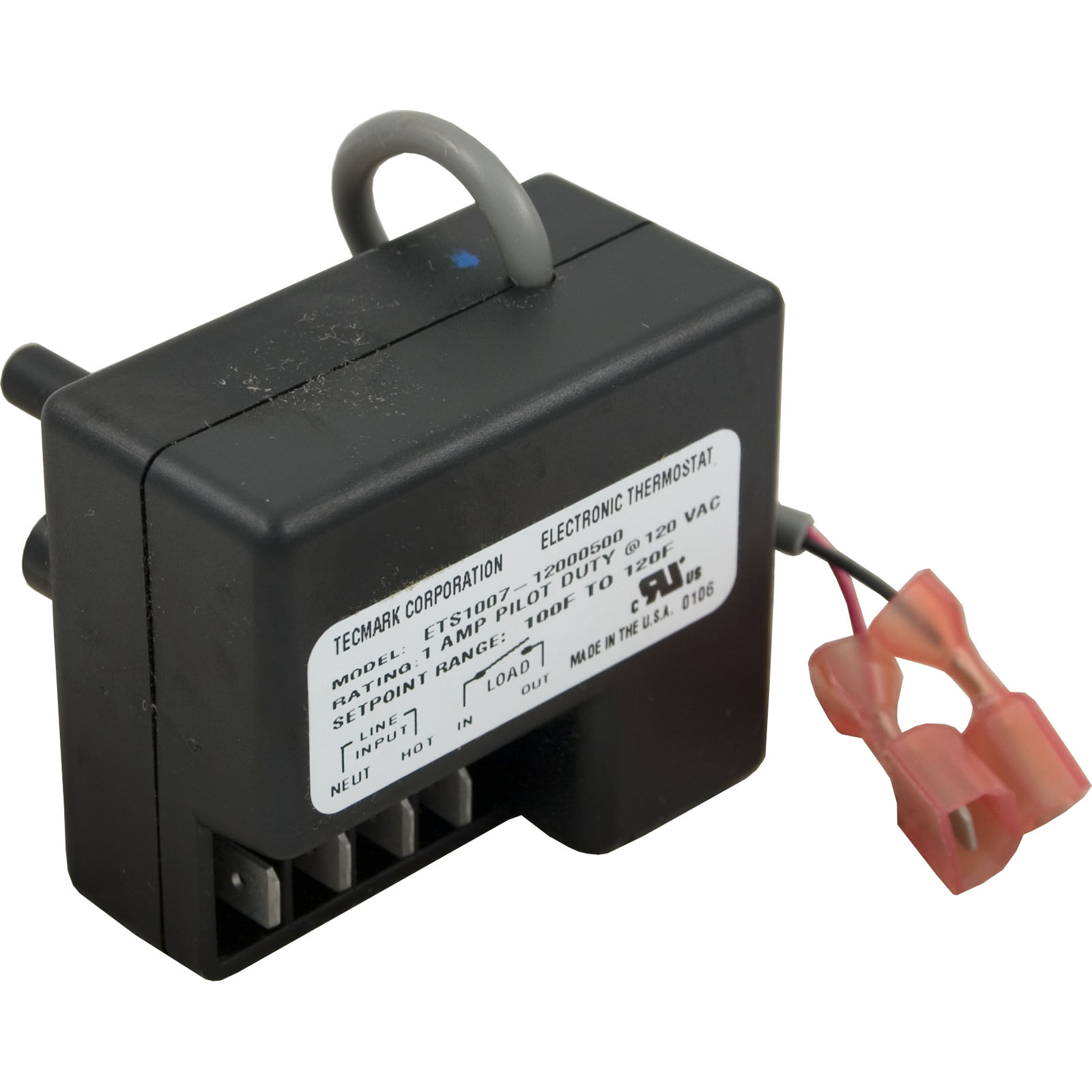 Thermostat, Tecmark, Electronic, 1A, 115v, 100-120 Deg | ETS1007-12000